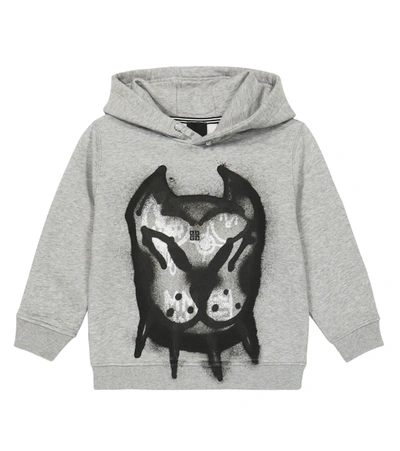 Givenchy Kids X Chito Pitty Shadow Hoodie In Grey Marl