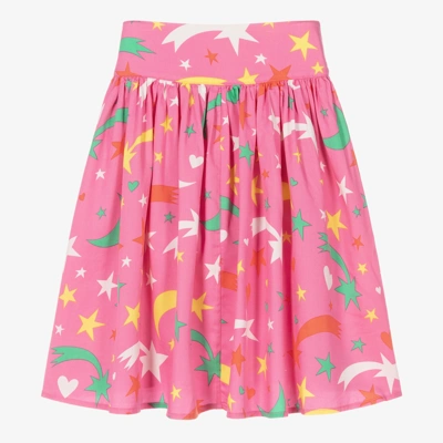 Stella Mccartney Kids Girls Pink Star Skirt