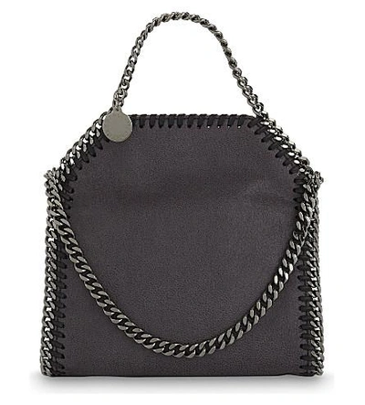 Stella Mccartney Tiny Falabella Shoulder Bag In Dark Grey