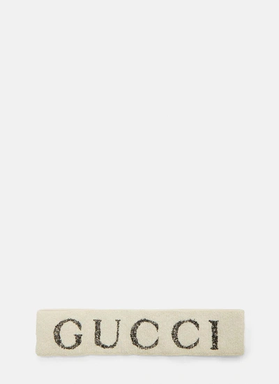 Gucci Logo Head Band In White