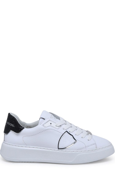 Philippe Model Temple Veau  Sneakers In Leather In White