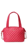 Mz Wallace Medium Sutton Deluxe Crossbody In Punch Oxford/silver
