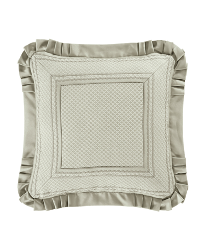 J Queen New York Leonardo Embellished Decorative Pillow, 20" X 20" Bedding In Celadon Green