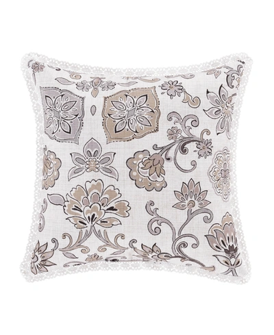 Royal Court Chelsea Decorative Pillow, 16" X 16" Bedding In Gray