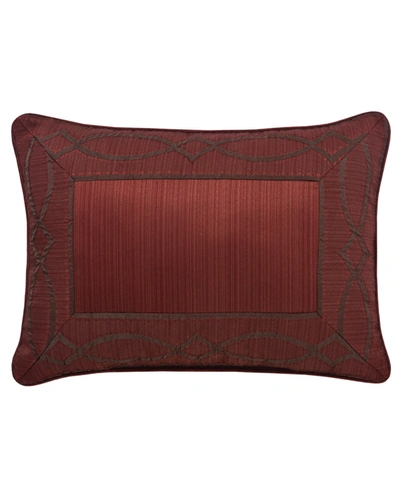 Five Queens Court Chianti Boudoir Decorative Throw Pillow Bedding In Red