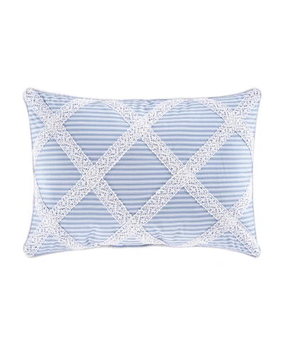 Royal Court Rialto Decorative Pillow, 13" X 19" Bedding In French Blue