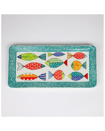 Euro Ceramica Freshcatch Rectangular Tray In White