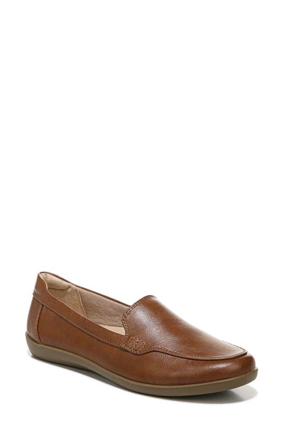 Lifestride Nina Loafer In Walnut Brown Faux Leather
