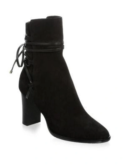 Jimmy Choo Lace-up Booties In Black
