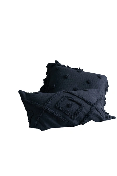 Linen House Adalyn Housewife Pillowcase (pack Of 2) (indigo Blue) (50cm X 75cm)
