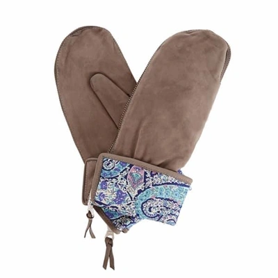 Gizelle Renee Psyche Grey Nubuk Suede Gloves With Bc Liberty Tana Lawn