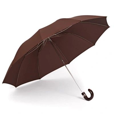 Gizelle Renee The Serendipity Compact Brown Umbrella