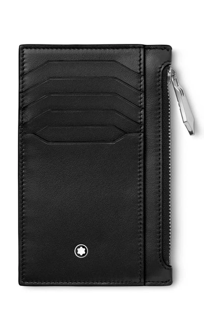 Montblanc Meisterstuck Zip Pocket Card Case In Black