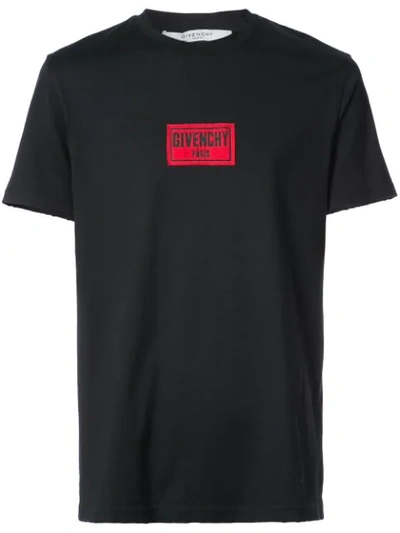 Givenchy Cuban Fit Destroyed Jersey T-shirt In Black