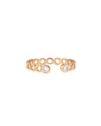 Kismet By Milka Beads 14k Rose Gold & Diamond Hollow Pinky Ring