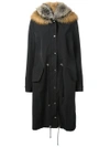 Liska Fox Fur Hood Parka In Redfox