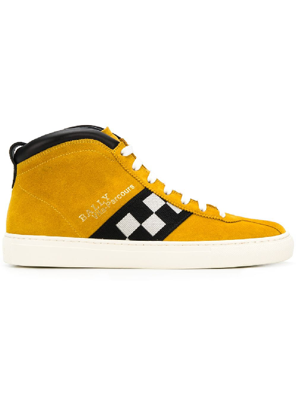Bally Men's Vita Retro High-top Sneakers, Yellow In Yellow & Orange ...