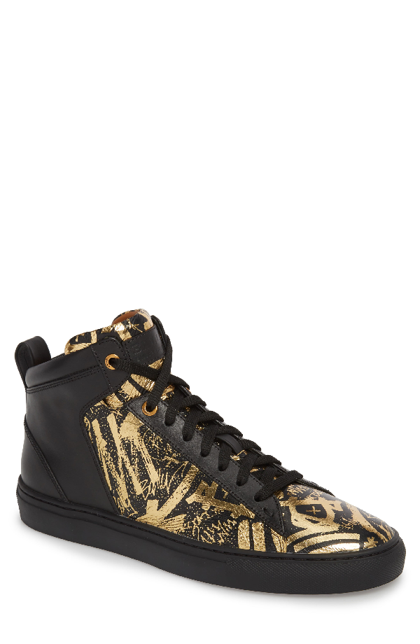 gold bally sneakers