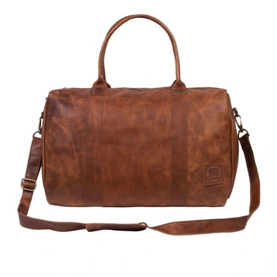Mahi Leather Leather Cortes Overnight Bag In Vintage Brown
