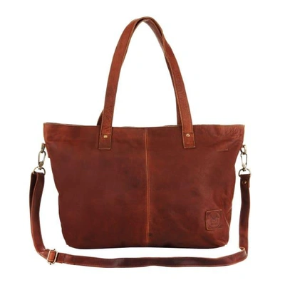 Mahi Leather Leather Tote In Vintage Brown