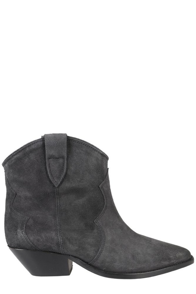 Isabel Marant Darizo Pointed Toe Ankle Boots In Black