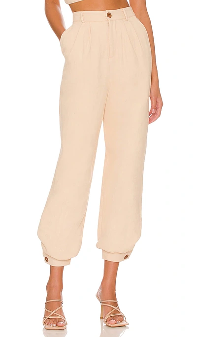 Lovers & Friends Kacey Pant In Tan