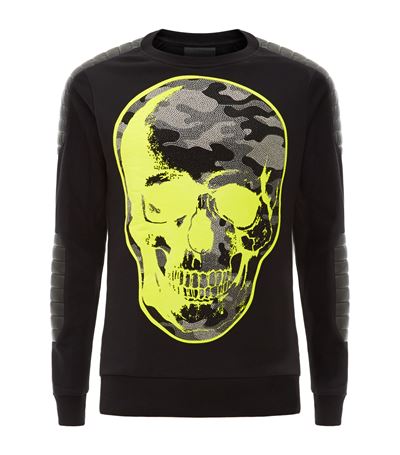 Philipp Plein Twenty Crystal Skull Sweatshirt | ModeSens