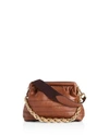 Marc Jacobs Swinger Leather Shoulder Bag In Tobacco/gold