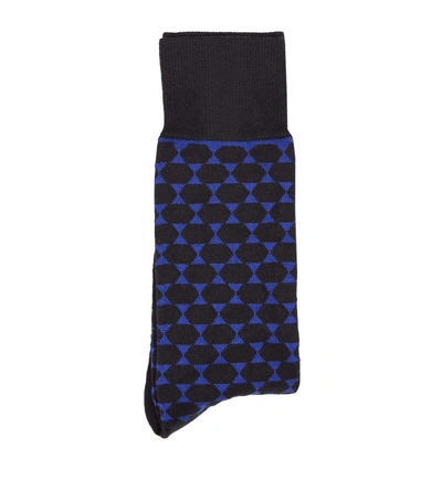 Paul Smith Hexagonal Socks In Black