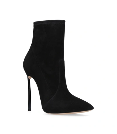 Casadei Blade Ankle Boot In Black