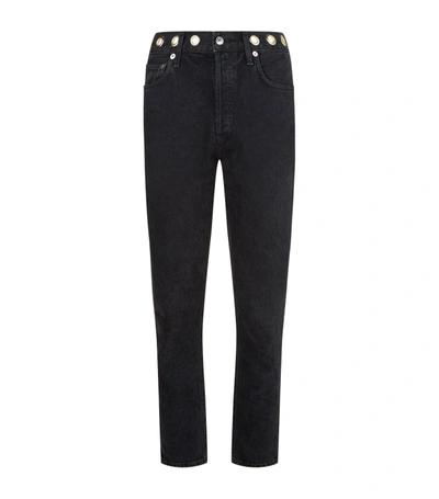 A Gold E Jamie Eyelet Jeans In Black