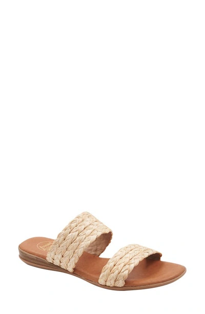 Andre Assous Women's Narice Raffia Slide Sandals - 100% Exclusive In Beige