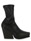 Stella Mccartney Black Cowboy 105 Faux Leather Ankle Boots