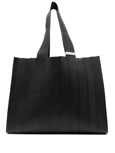 Sunnei Parallelepipedo Panelled Tote Bag In Black