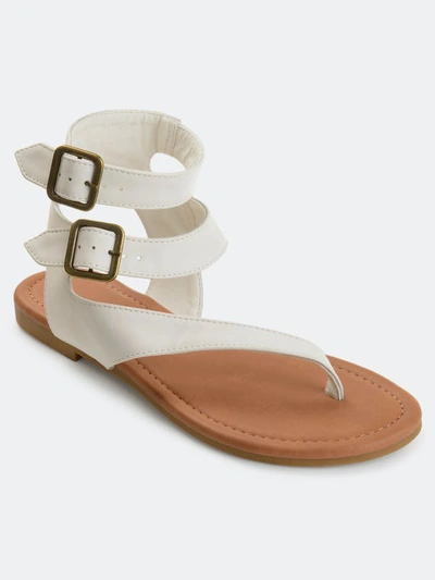 Journee Collection Collection Women's Kyle Sandal In White