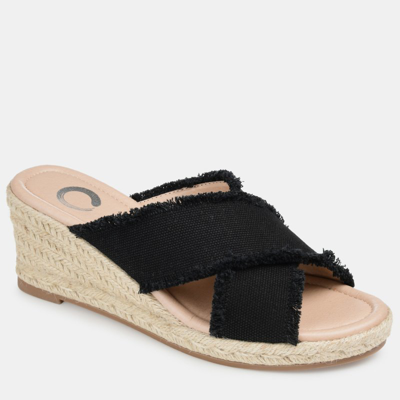 Journee Collection Collection Women's Tru Comfort Foam Shanni Wedge In Black