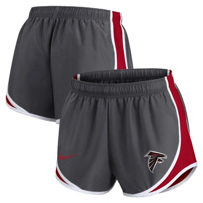 Nike Women's Dri-fit Logo Tempo (nfl Atlanta Falcons) Shorts In Grey