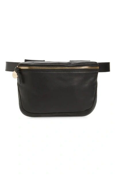 Clare V Leather Fanny Pack - Black