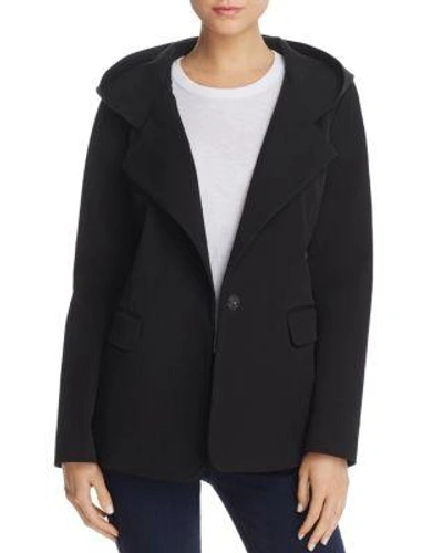 Donna Karan New York Hooded Jacket In Black