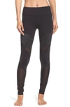 Alo Yoga 'sheila' Colorblock Leggings In Black