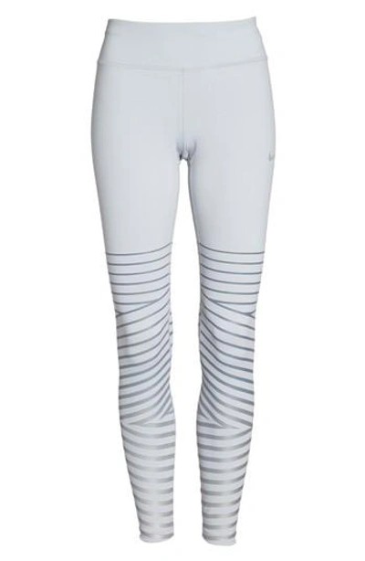 Nike Power Epic Lux Flash Running Tights In Wolf Grey