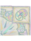 Emilio Pucci Abstract Print Scarf In Neutrals