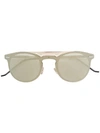 Dior Round Frame Sunglasses In Metallic
