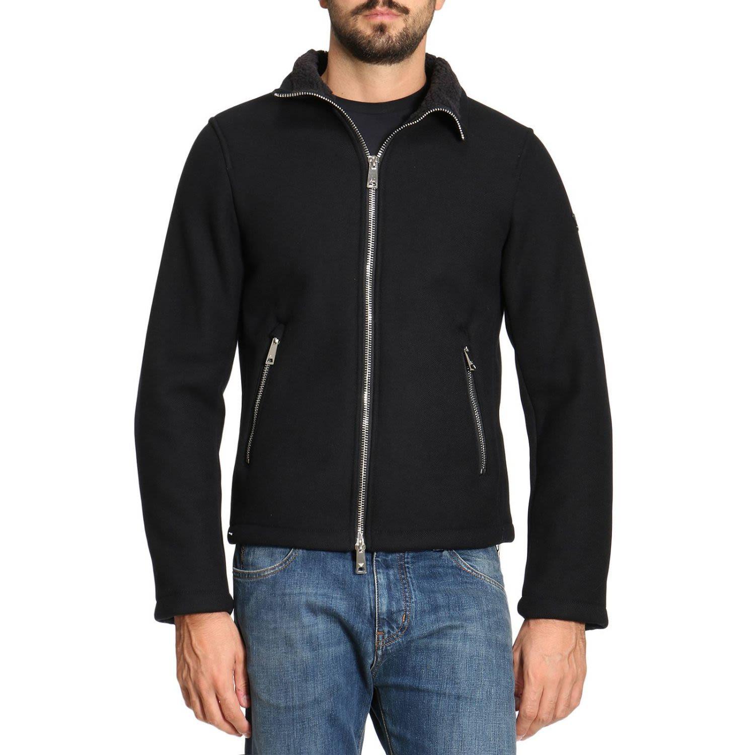 armani jeans coat mens