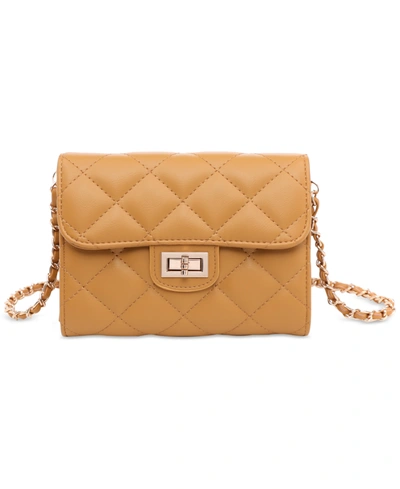 Urban Expressions Wendy Quilted Crossbody In Mustard