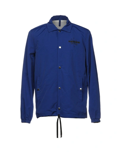 Kenzo Full-length Jacket In Bright Blue