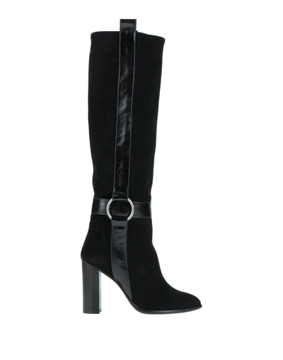 Anna F. Knee Boots In Black