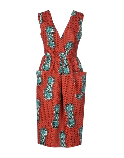 Stella Jean Knee-length Dress In Red