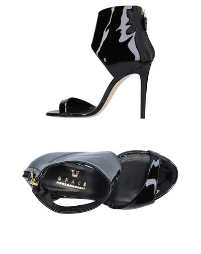 Space Style Concept Sandals In Black