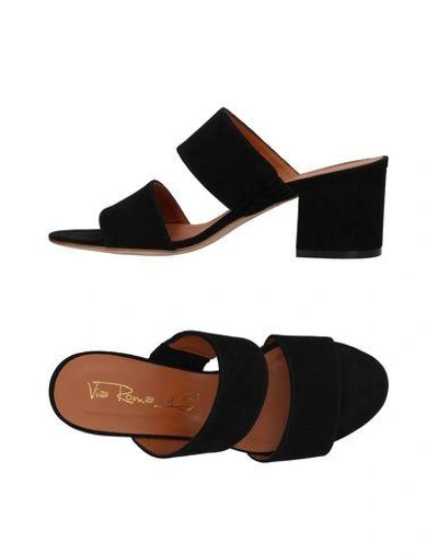 Via Roma 15 Sandals In Black